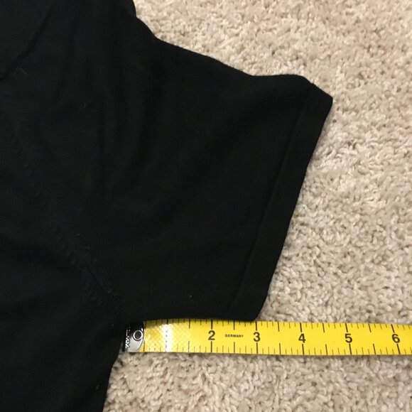 Tall Girl Soft Black Knit Short Sleeve Sweater Top - Picture 12 of 12